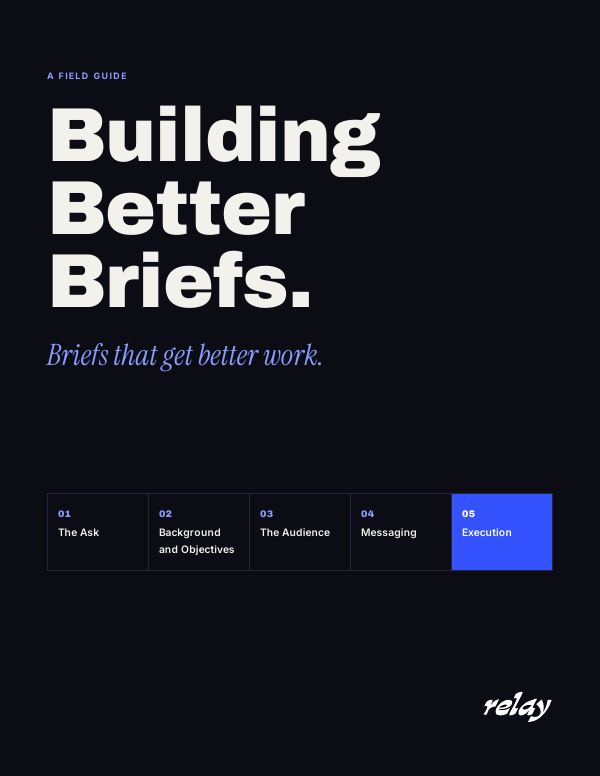 Cover of the Building Better Briefs field guide