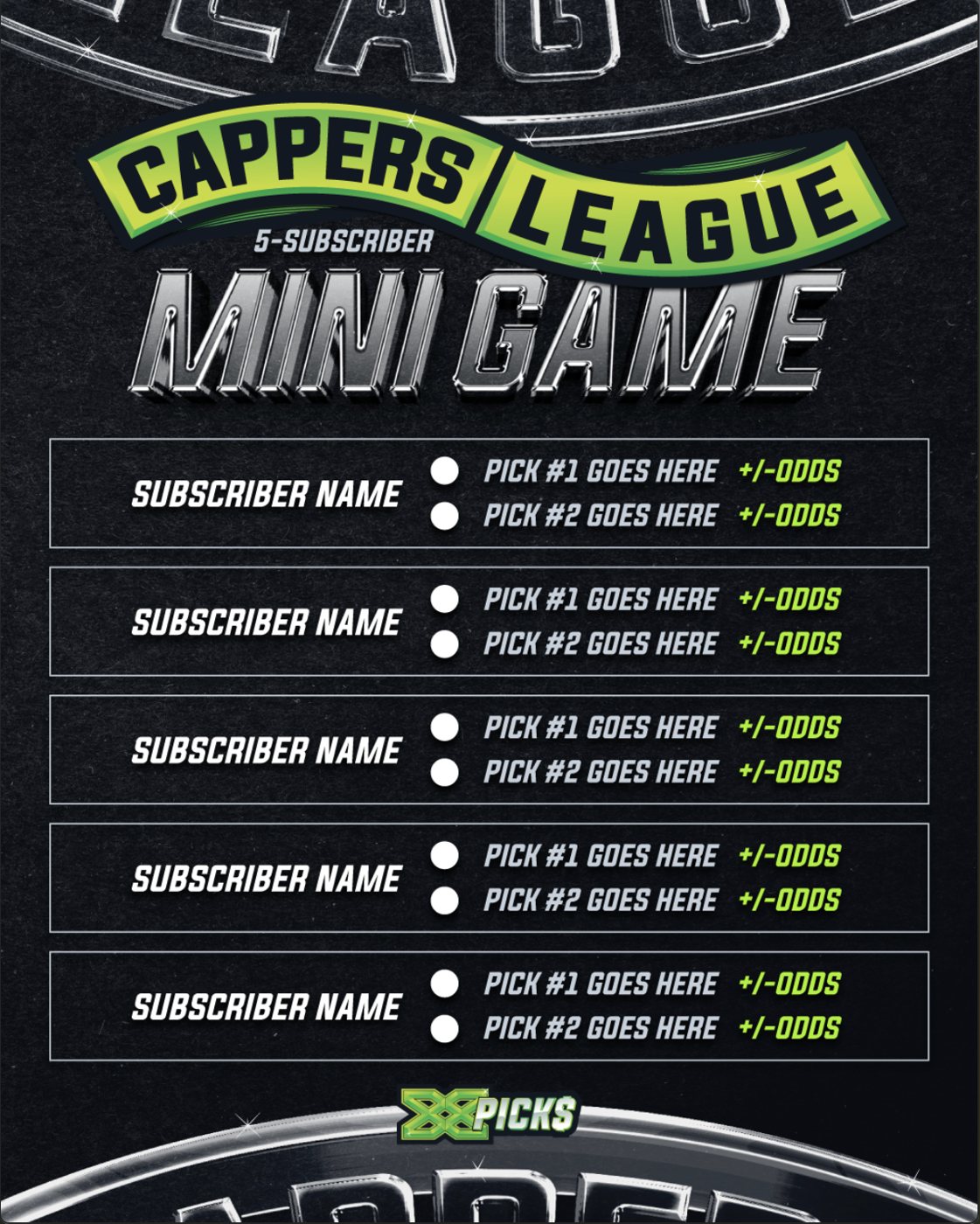 Subscriber mini game