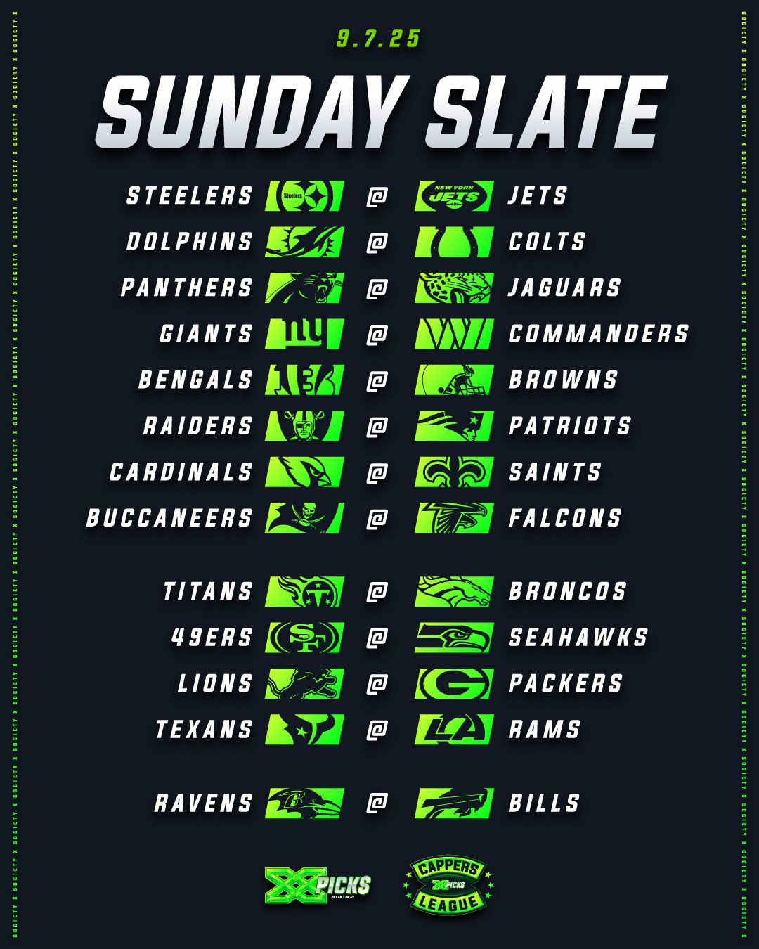 Sunday Slate